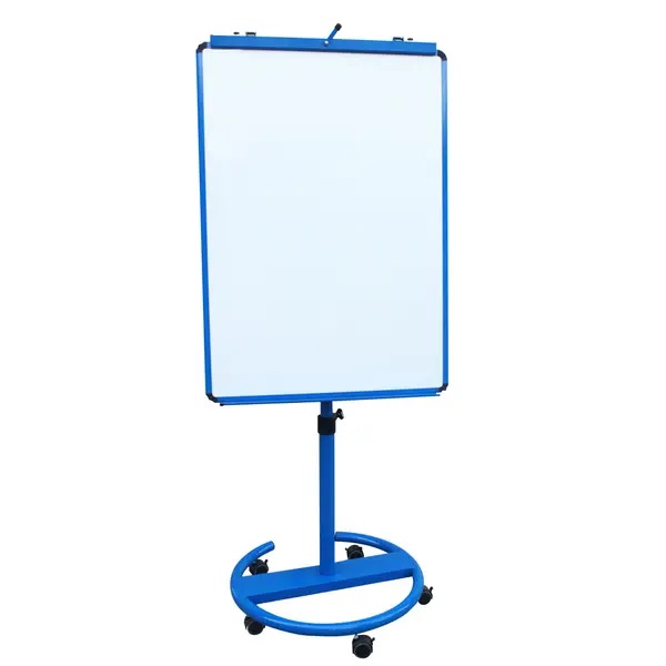 VIZ-PRO Light Weight Porcelain Magnetic Tripod Whiteboard/Flipchart Easel, 24 W x 36 L