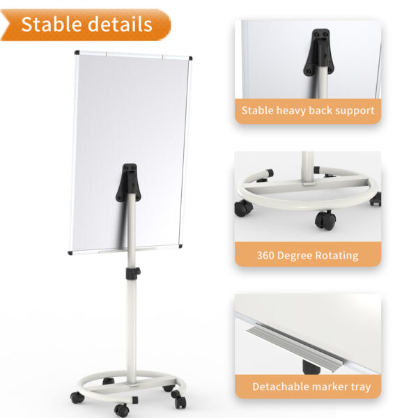 VIZ-PRO ECO Magnetic Mobile Whiteboard, 36 X 24 Inches - Image 4