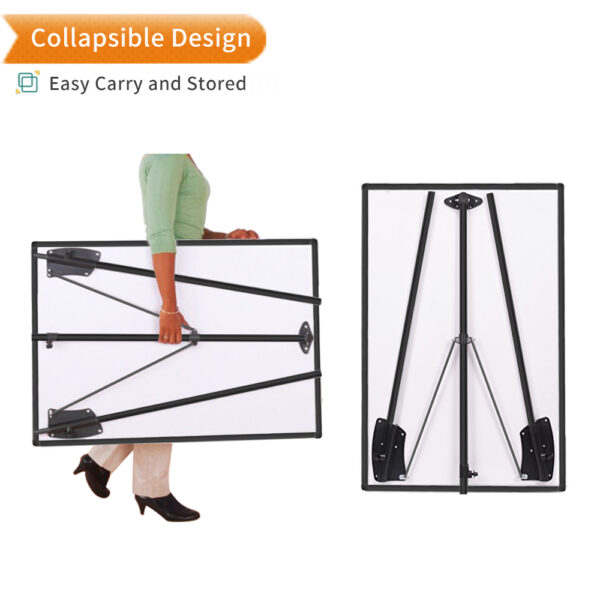 VIZ-PRO Magnetic Whiteboard Easel Black/Flipchart Easel Stand, 36 x 24 Inches - Image 3