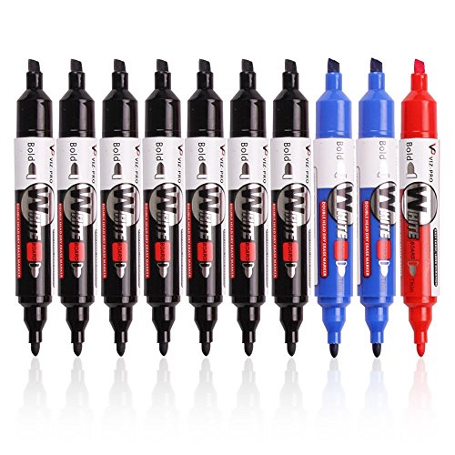 VIZ-PRO-Double-Head-Dry-Erase-Markers-Round-tipChisel-tip-B0711BYD5W