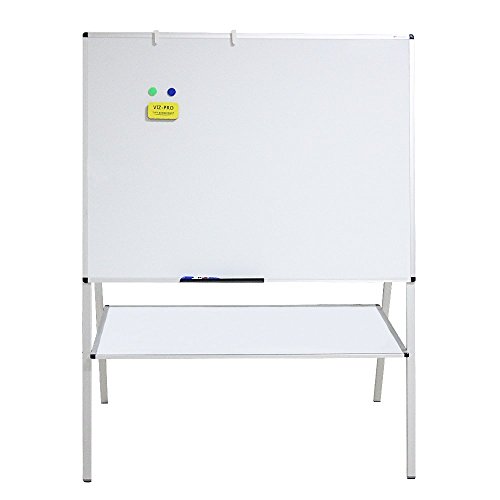 VIZ-PRO-Double-Sided-Magnetic-A-Stand-WhiteboardDrawing-Board-Artist-Easel48-x-36-Inches-B01F8K7UTU