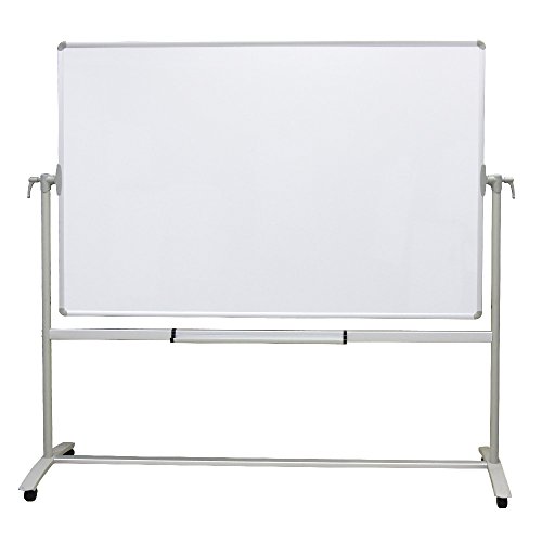 VIZ-PRO-Double-sided-Magnetic-Mobile-Whiteboard-72-x-40-Inches-Steel-Stand-B07F8KP221