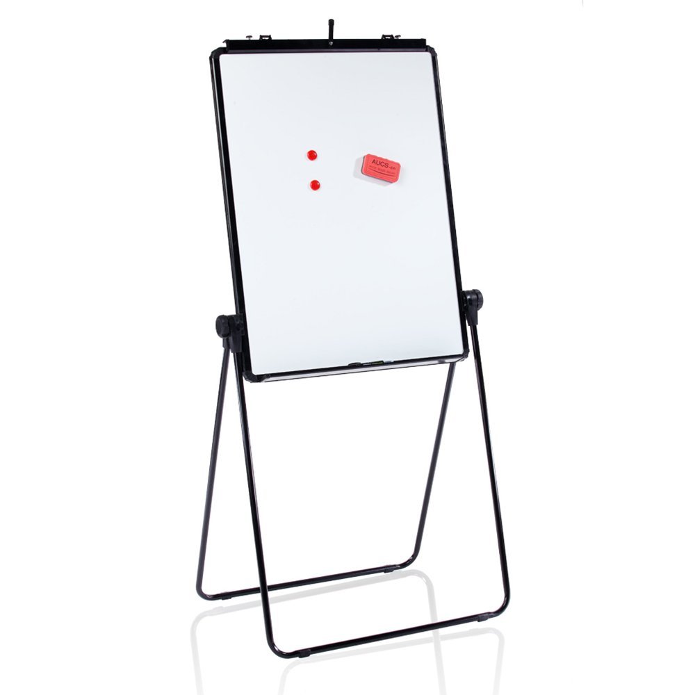 Dry Erase Boards with U Stand 28x40 Height Adjustable White Board with Flip Chart Holder and Pen Tray for Kids & Adult 360° Rotating Magnetic Whiteboard Easel for Office School Outdoor 