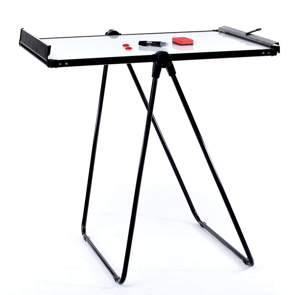 VIZ-PRO Light Magnetic Four Legs Stand Whiteboard/Flipchart Easel,36 W x 48 L