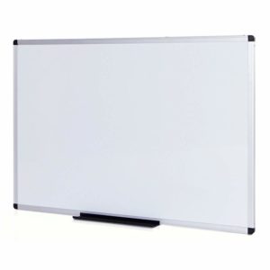 VIZ-PRO Dry Erase Whiteboard 3-Pack - 60x45 Cm, Silver Aluminium Frame, Includes Pen Tray - View #4