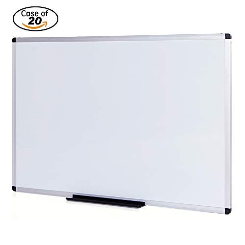 36 X 24 Inches VIZ-PRO Magnetic Dry Erase Board Silver Aluminium Frame 