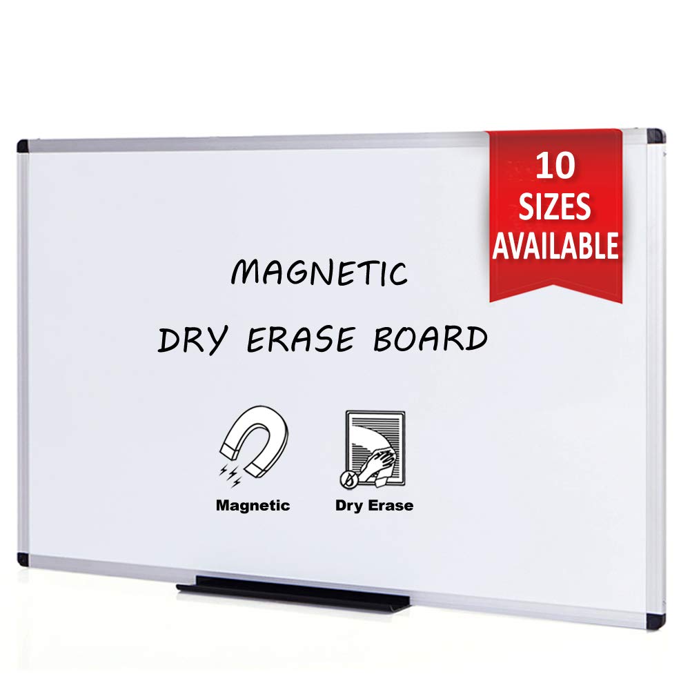 Magnetic Dry Erase White Board With Tray Menu Sign 18 x 24 Aluminum Framed 